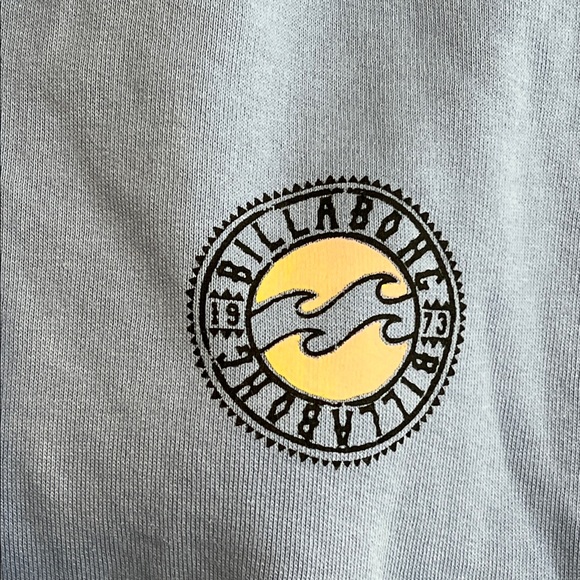 Billabong Light Blue Hoodie with Logo Patch - Picture 2 of 5
